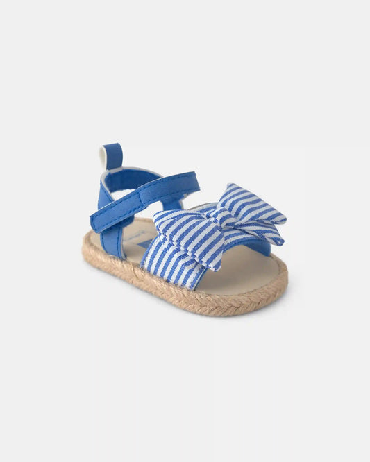Baby Girl Striped Sandals - Blue