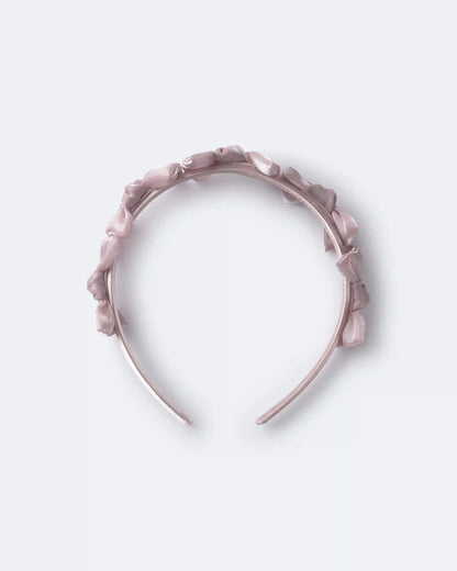Toddler Girl Bow Headband - Mauve