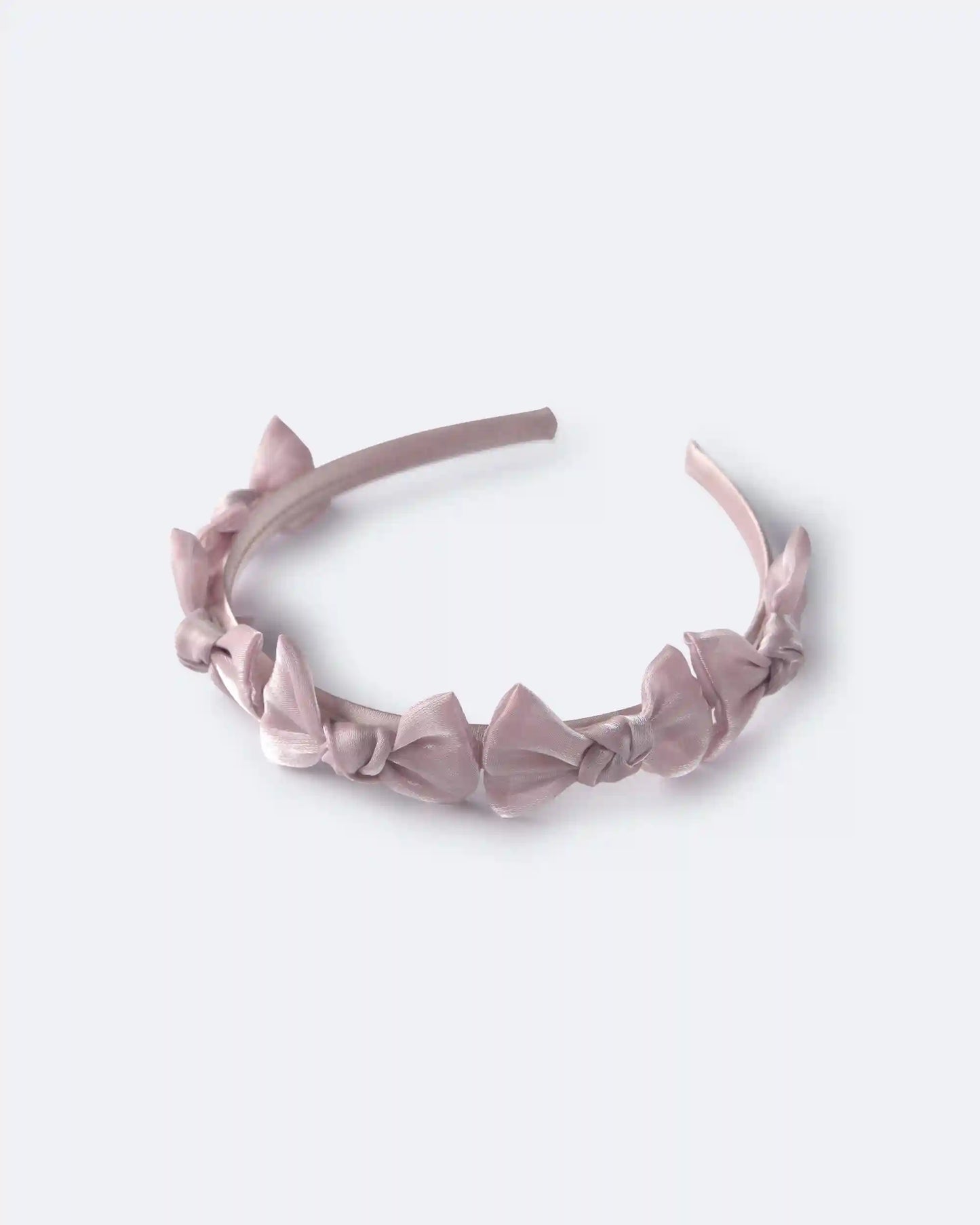 Toddler Girl Bow Headband - Mauve