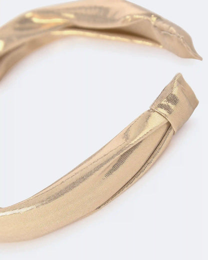 Toddler Girl Metallic Knotted Headband - Gold