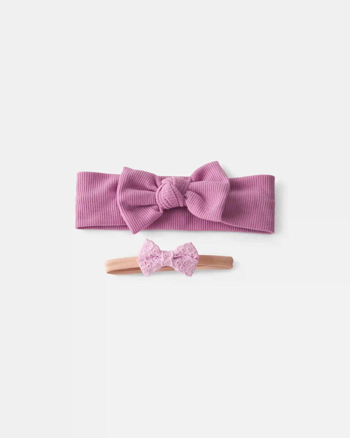 Baby Girl 2-Pack Bow Headbands - Pink