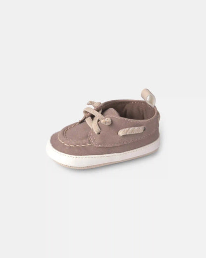 Baby Boy Boat Shoes - Grey
