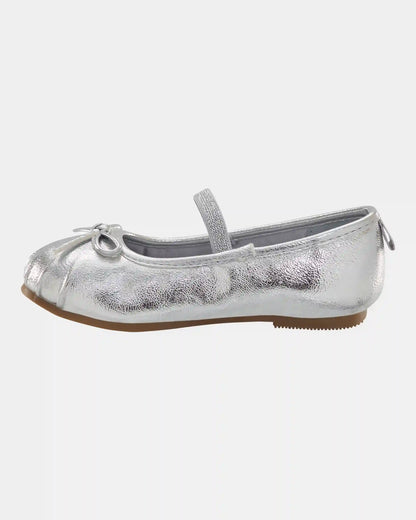Toddler Ballet Slippers - Silver