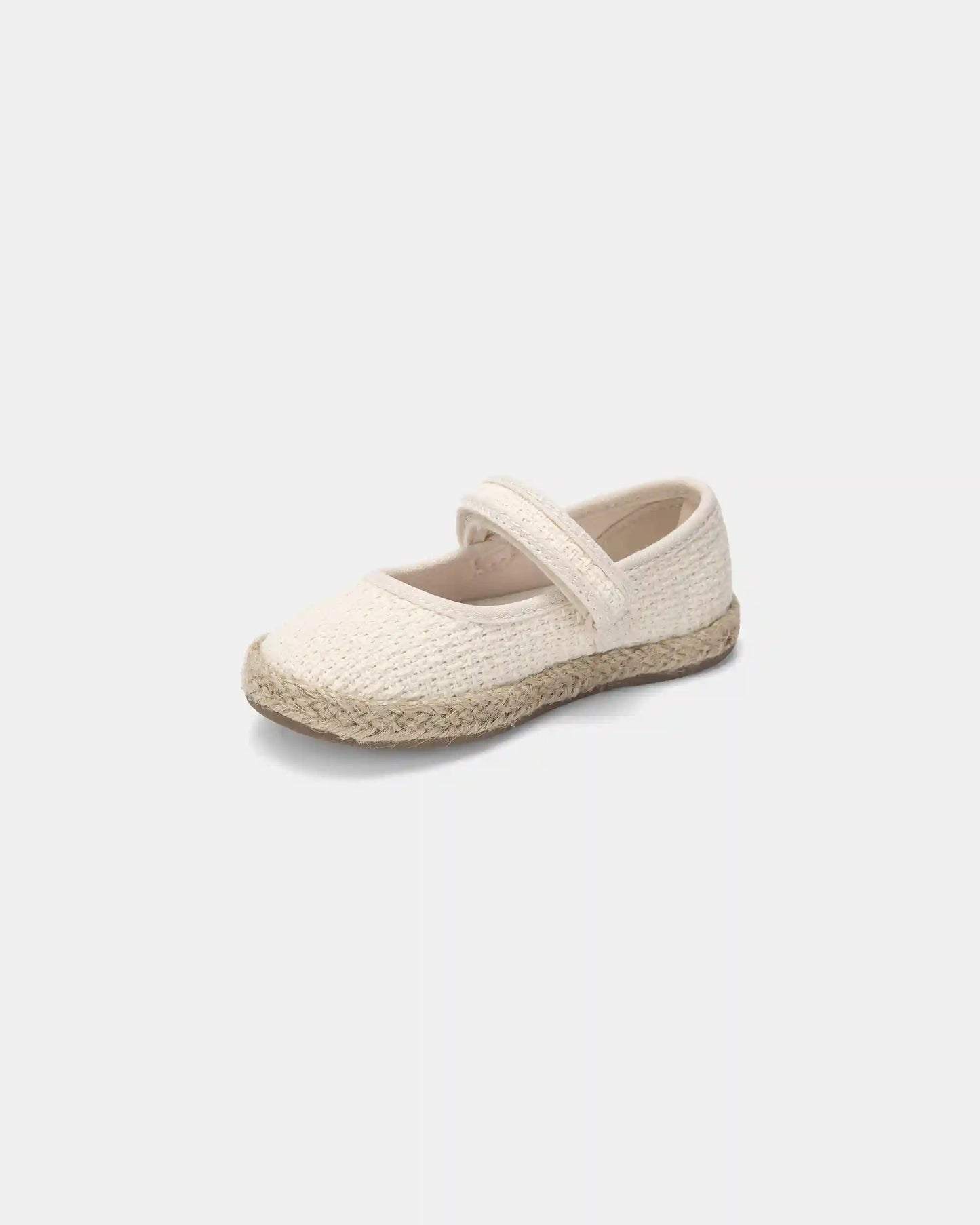 Toddler Girl Woven Casual Shoes - Cream