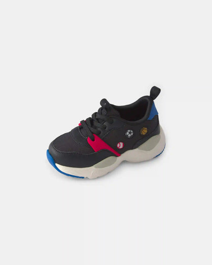 Toddler Boy Light-Up Sports Sneakers - Black