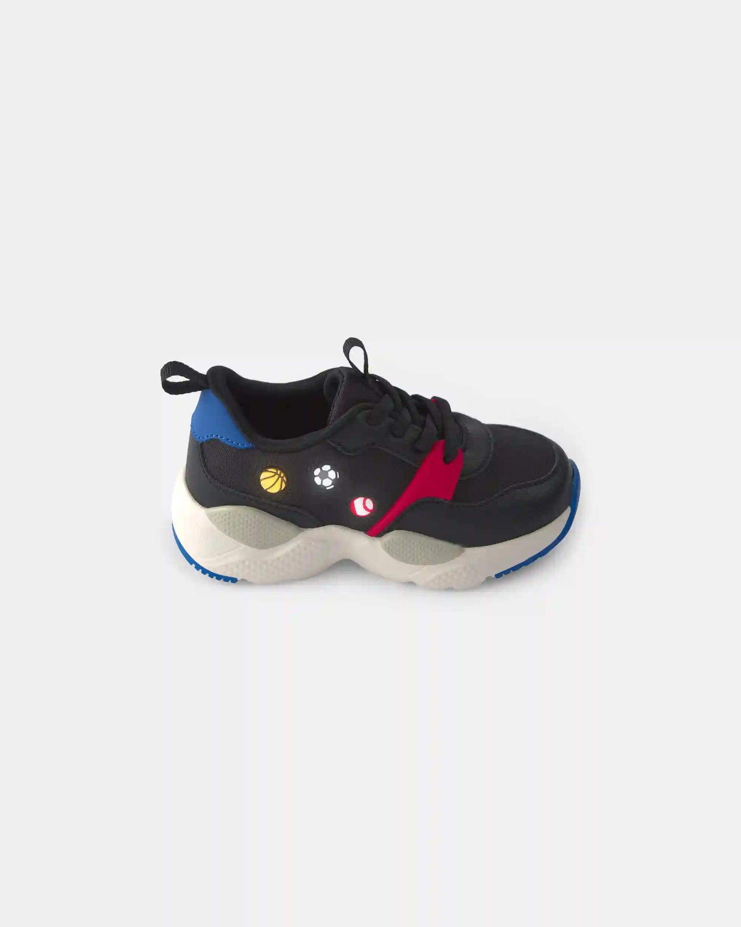 Toddler Boy Light-Up Sports Sneakers - Black
