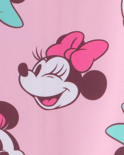 Baby Girl Disney© Minnie Mouse 1-Piece Swimsuit Rashguard - Pink
