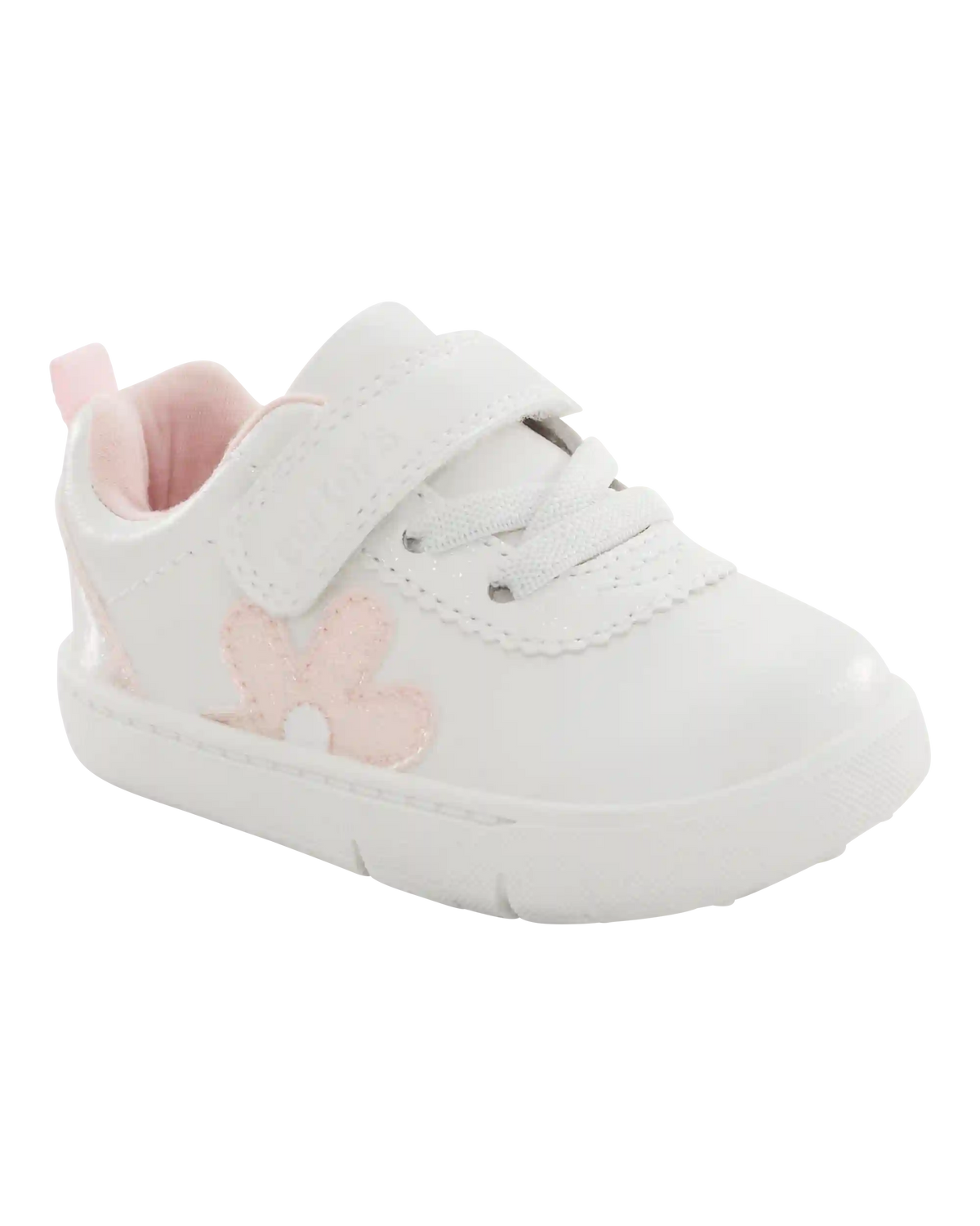 Every Step® First Walker Flower Casual Sneakers - White