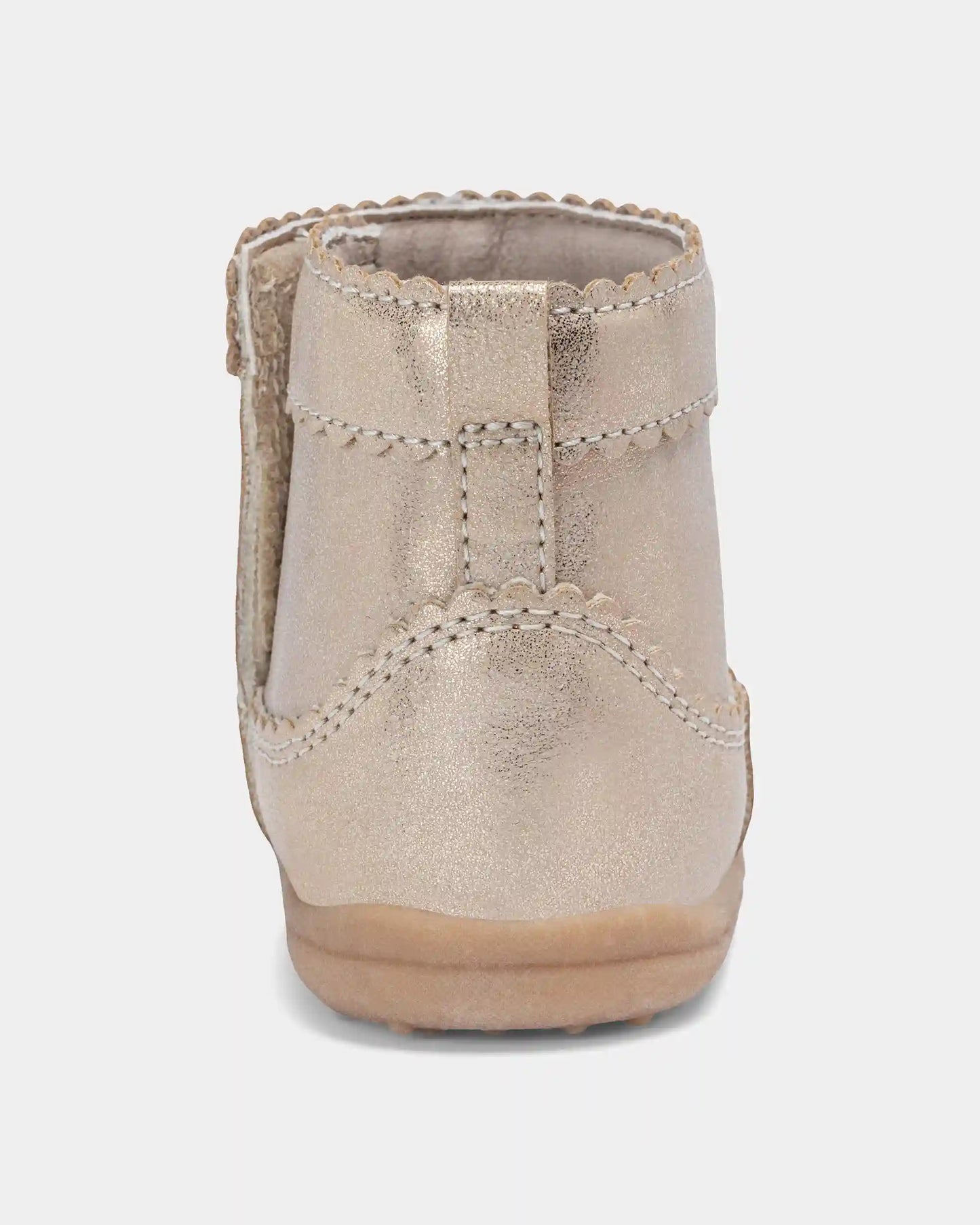Baby Girl Every Step® First Walker Metallic Boots - Gold