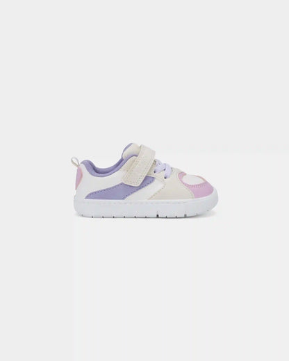 Baby Girl Every Step® First Walker Color Block Sneakers - Pink/Purple/White