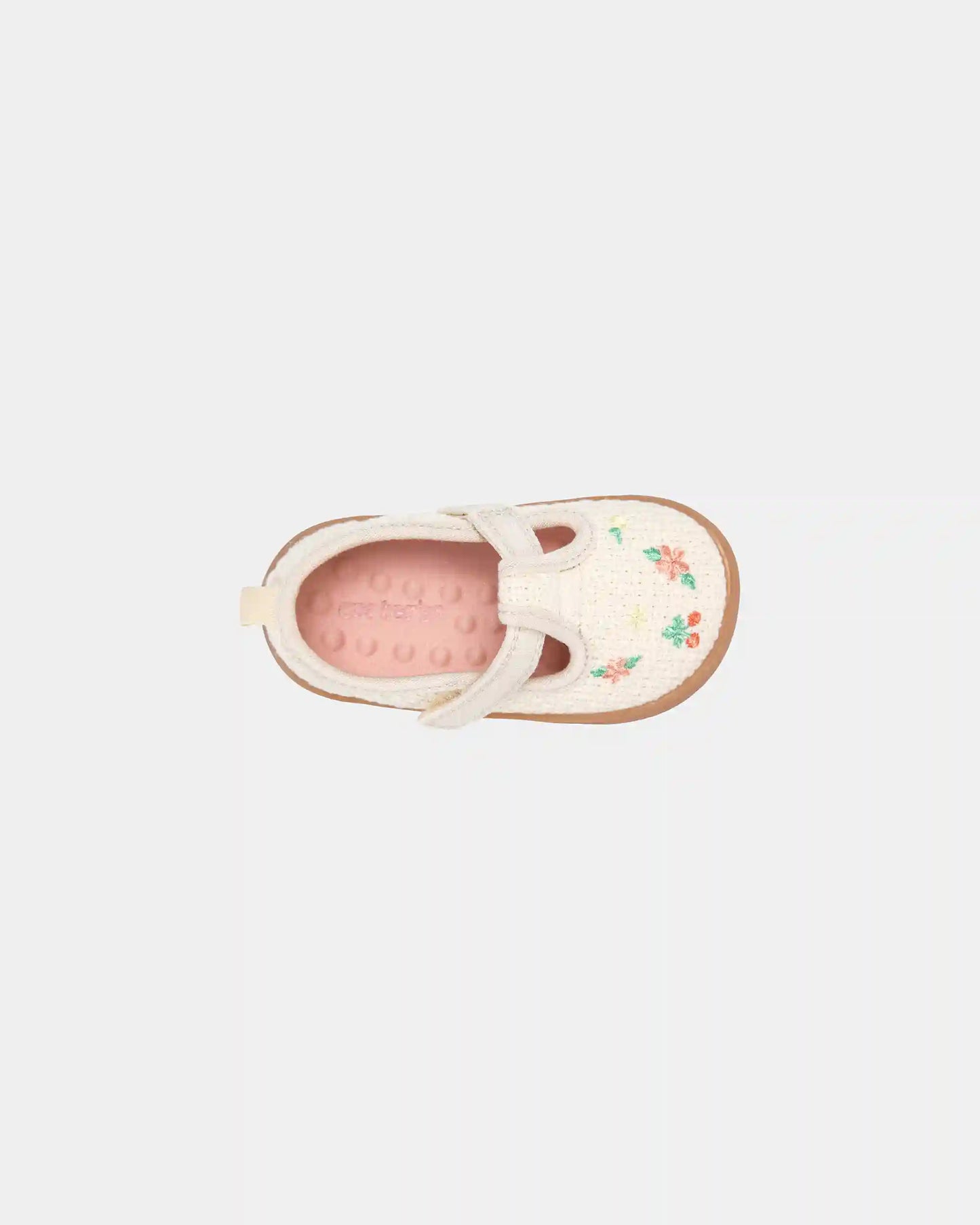 Baby Girl Every Step® First Walker Floral Casual Shoes - Cream