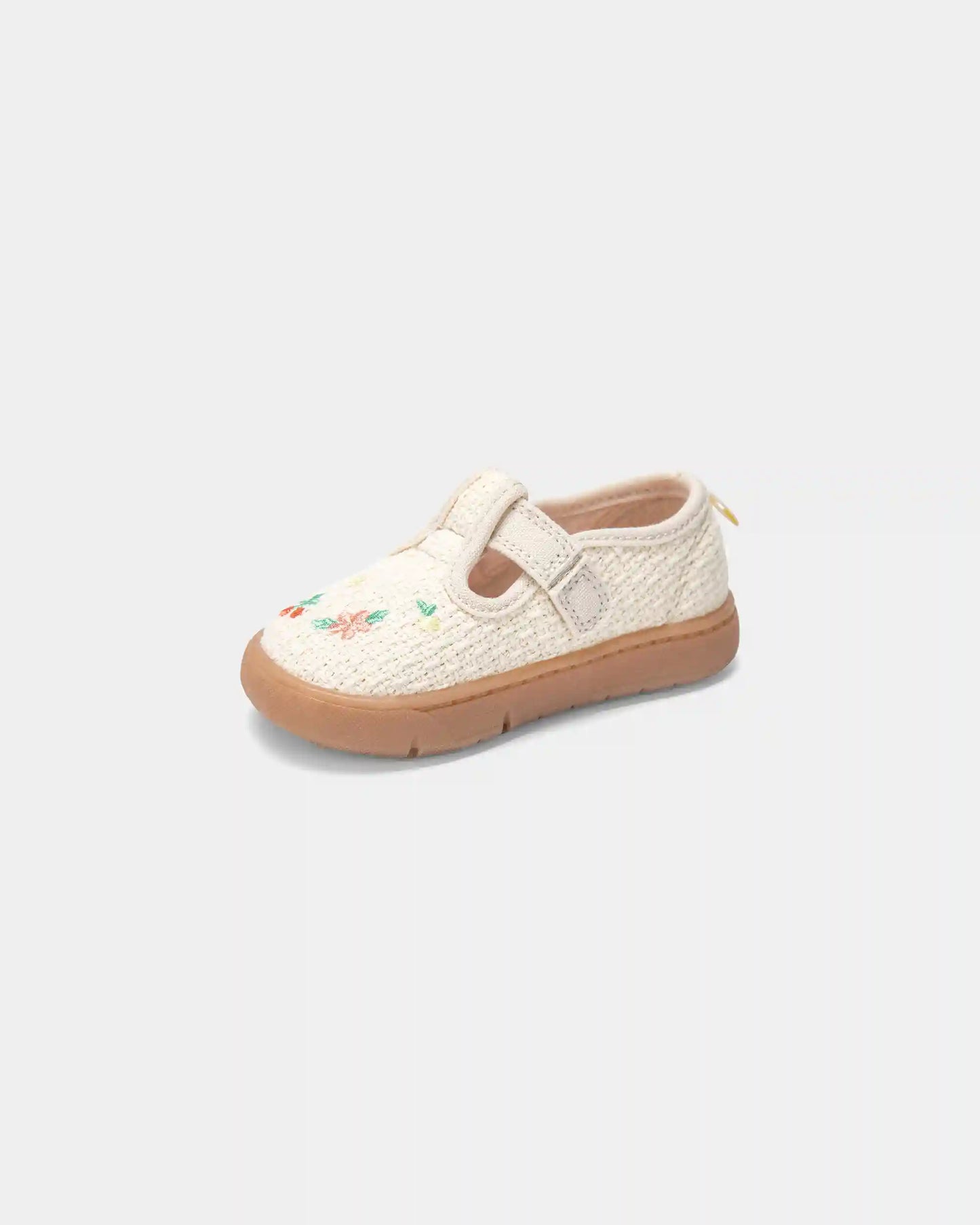 Baby Girl Every Step® First Walker Floral Casual Shoes - Cream
