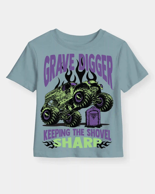 Boys Monster Jam™ Grave Digger Short-Sleeve Graphic Tee - Blue