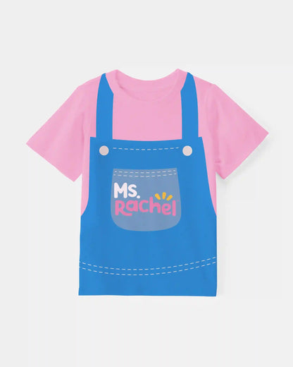 Toddler Girl Ms. Rachel Short Sleeve Graphic Tee - Pink/Blue