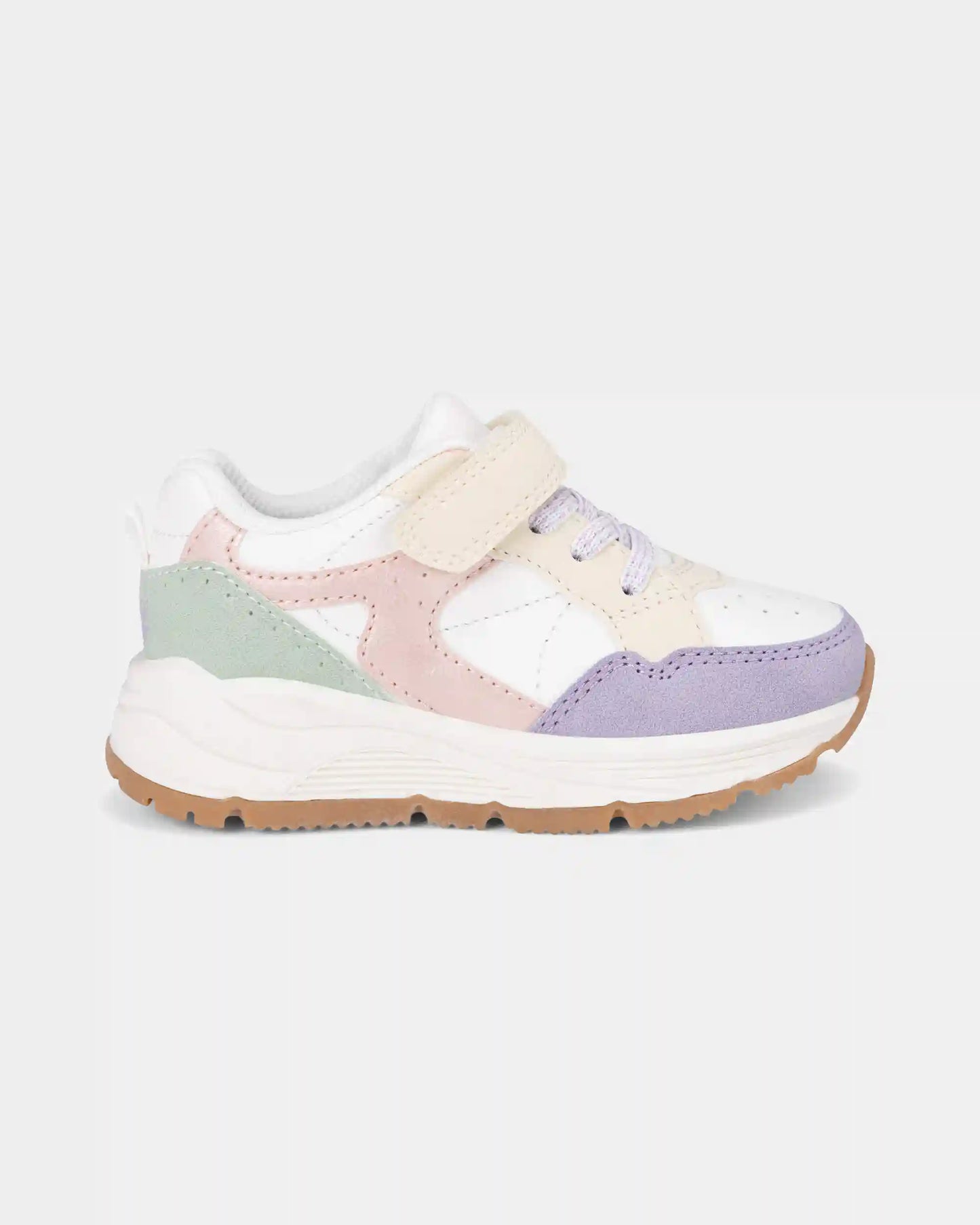 Toddler Girl Color Block Sneakers - White