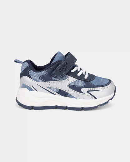 Toddler Boy Sneakers - Blue/Silver