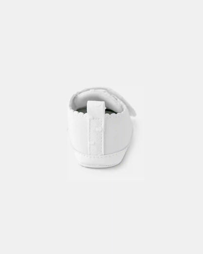 Baby Girl Swiss Dot Casual Shoes - White
