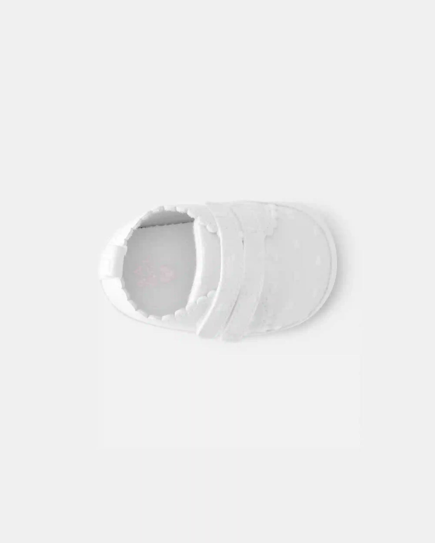Baby Girl Swiss Dot Casual Shoes - White