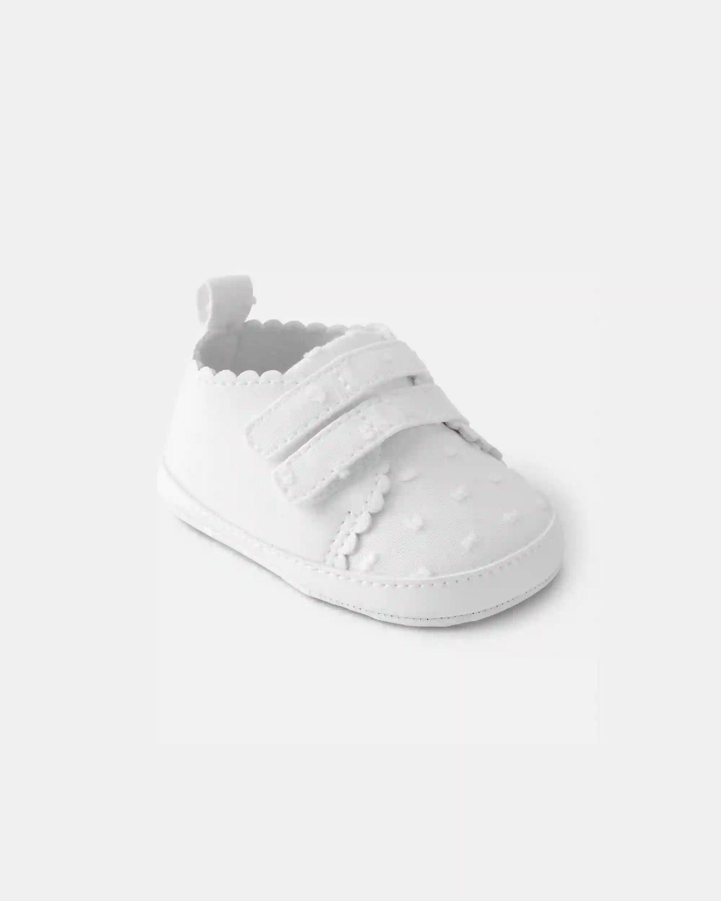 Baby Girl Swiss Dot Casual Shoes - White