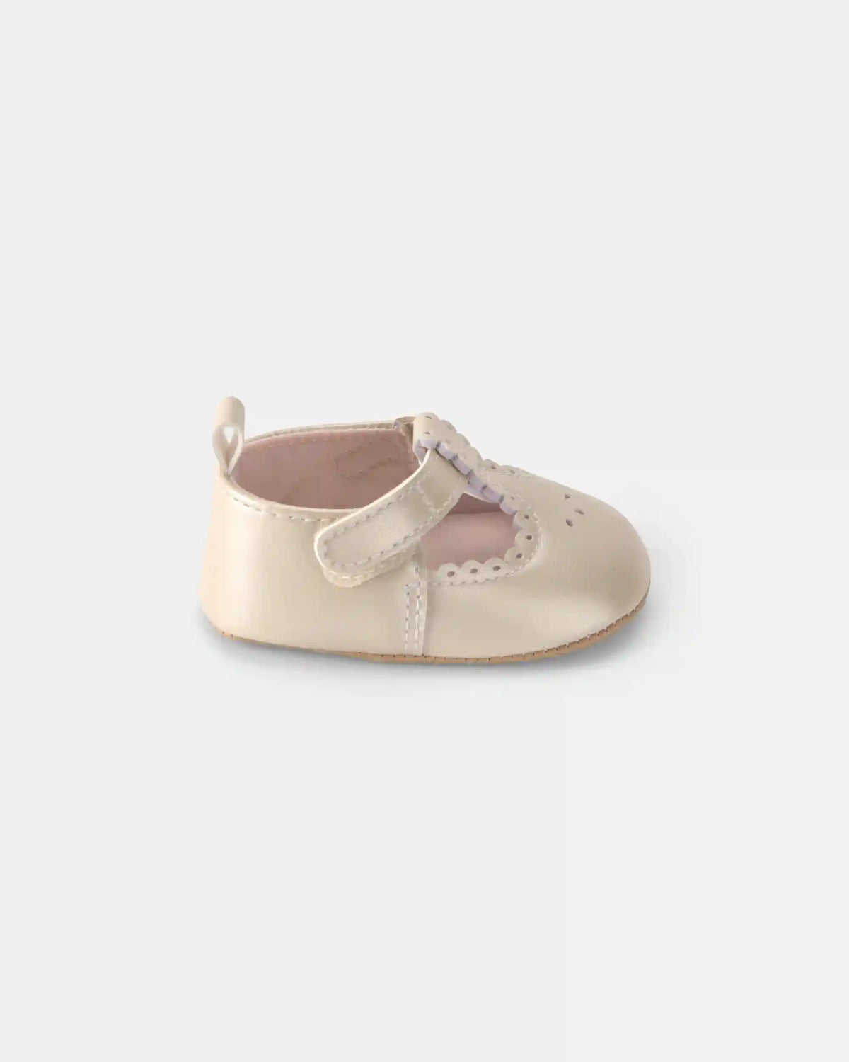 Baby Girl Eyelet Mary Jane Flats - Cream