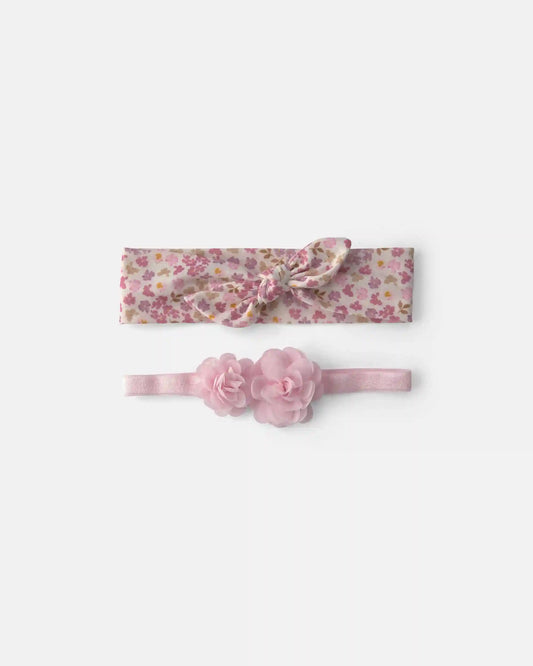 Baby Girl 2-Pack Floral Headwraps