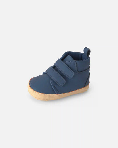 Baby Boy High Top Sneakers - Navy